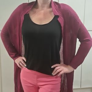 Yohji Yamamoto + Noir drop arm long cardigan  2